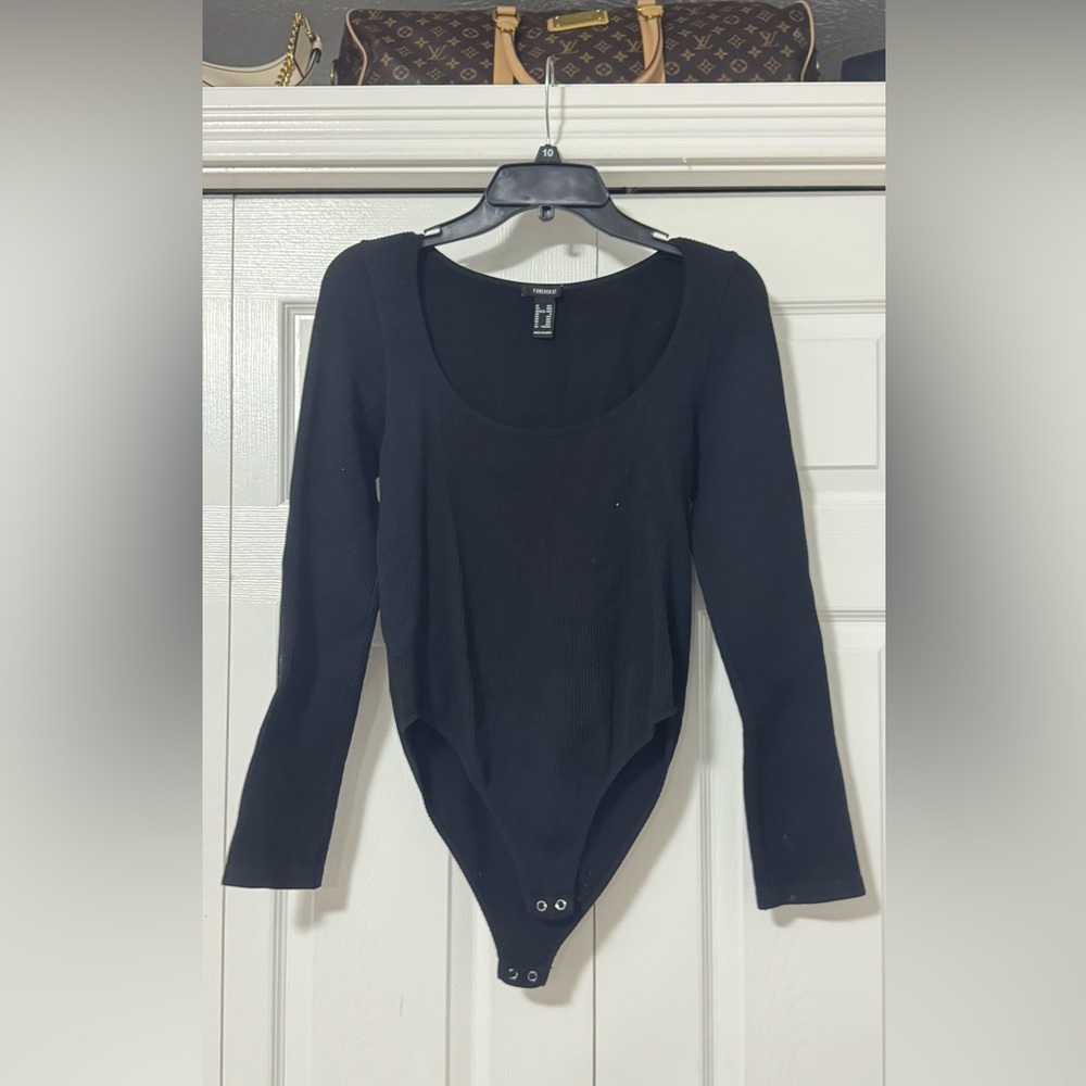 Forever 21 Classic Black Bodysuit